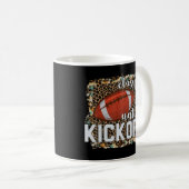 Classup bis Kickoff American Football Leopard gest Kaffeetasse (VorderseiteRechts)