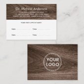 Classwood Terminkarten mit eigenem Logo Terminkarte (Vorne/Hinten)