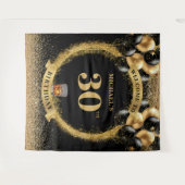 Classy 30 Man Birthday Whiskey Celebration Banner Wandteppich (Vorderseite (Horizontal))