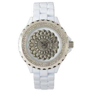 Classy 3D Style Mandala Blumenmuster Armbanduhr
