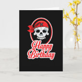 Classy aber Funny Skeleton Tattoo Birthday Card Karte (Gelbe Blume)
