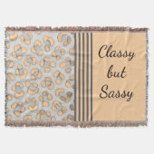 Classy, aber Sassy Snow Leopard Decke (Vorderseite)