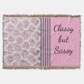 Classy, aber Sassy Snow Leopard Decke (Vorderseite)