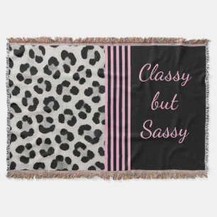 Classy, aber Sassy Snow Leopard Decke