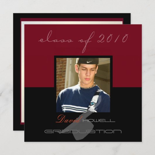 Classy Abschluss 2010/Cap Einladung (Vorne/Hinten)