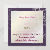 Classy Abschluss 2010/Cap/Pearl-Wirbel Einladung (Rückseite)