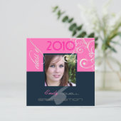 Classy Abschluss 2010/Cap/Wirbel Einladung (Stehend Vorderseite)