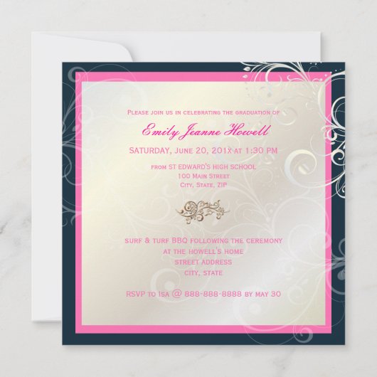 Classy Abschluss 2010/Cap/Wirbel Einladung (Rückseite)