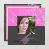 Classy Abschluss 2010/Cap/Wirbel Einladung (Vorne/Hinten)