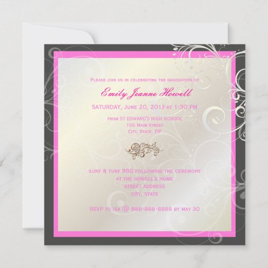 Classy Abschluss 2010/Cap/Wirbel Einladung (Rückseite)