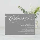 Classy Abschluss Einladung (Stehend Vorderseite)