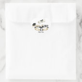 Classy Abschluss Floral Herz-Aufkleber (Tasche)