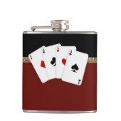 Classy Aces Poker Flachmann (Vorderseite)