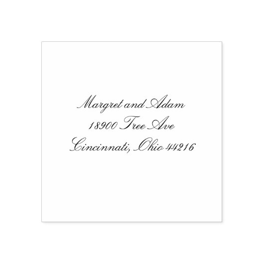 Classy Address-Briefmarke Gummistempel (Prägung)