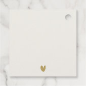 CLASSY AQUA DUSKY BLAUE GOLD AGATE MONOGRAM WEDD GESCHENKANHÄNGER (Rückseite)