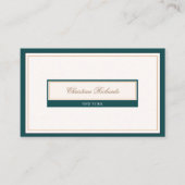 Classy Aquamarin Ivory Visitenkarte (Vorderseite)