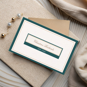 Classy Aquamarin Ivory Visitenkarte