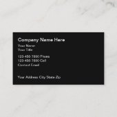 Classy Architect Business Cards Visitenkarte (Rückseite)
