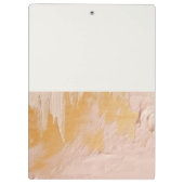 Classy Artistic Bush Rosa Gold Öl Farbe Textur Klemmbrett (Rückseite)