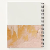 Classy Artistic Bush Rosa Gold Öl Farbe Textur Notizblock (Rückseite)