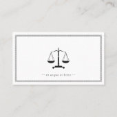 Classy Attorney at Law | Lawyer Visitenkarte (Rückseite)
