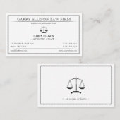 Classy Attorney at Law | Lawyer Visitenkarte (Vorne/Hinten)