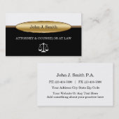 Classy Attorney Business Cards Visitenkarte (Vorne/Hinten)
