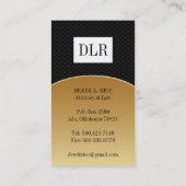 Classy Attorney Business Cards Visitenkarte (Rückseite)