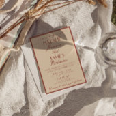 Classy Auburn Copper Old Money Fancy Wedding Einladung