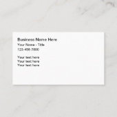 Classy Award & Trophy Shop Business Cards Visitenkarte (Rückseite)