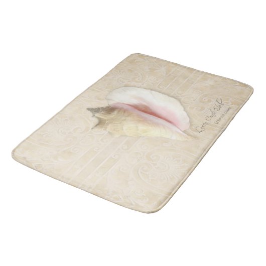 Classy Beach Ocean Seashore Wohngestaltung Badematte (Schrägansicht)