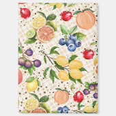 Classy beautiful botanical pattern beige magnet (Vorderseite)
