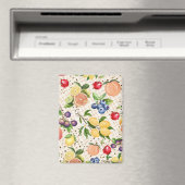 Classy beautiful botanical pattern beige magnet (In Situ (Geschirrspüler))