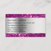 Classy Beauty Hairdresser Business Cards Visitenkarte (Rückseite)