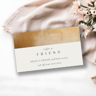 Classy Beige Gold Ölmalereien Textur Verleihung ei Visitenkarte