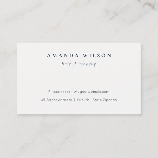 Classy Beige Gold Paint Texture Loyalty Card Visitenkarte (Rückseite)