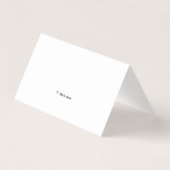 Classy Beruflich Mini Vielen Dank Karten (Rückseite)