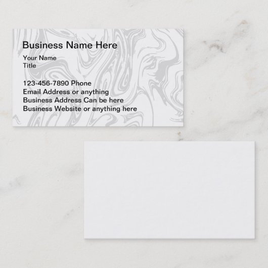 Classy Beruflich Office Führungskraft Visitenkarte (Vorne/Hinten)