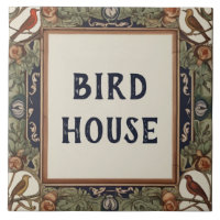 Classy Bird Custom House Name Plate Schild Plaque