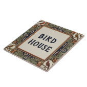 Classy Bird Custom House Name Plate Schild Plaque Fliese (Seite)