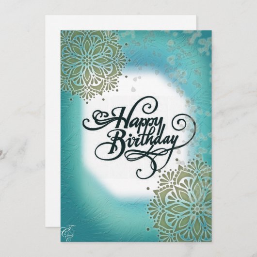Classy Birthday Card Feiertagskarte (Vorne/Hinten)