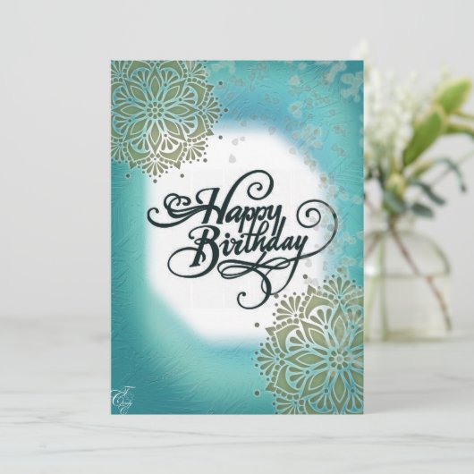 Classy Birthday Card Feiertagskarte (Stehend Vorderseite)