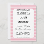 Classy Birthday Girl Einladung (Rückseite)