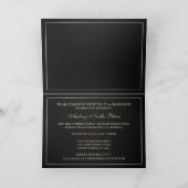 Classy Black and Gold 2013 Graduate Foto Einladung (Innenseite)