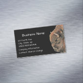 Classy Black Bison, Buffalo Business Card Magnetische Visitenkarte (Beispiel)