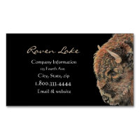 Classy Black Bison, Buffalo Wildlife Art