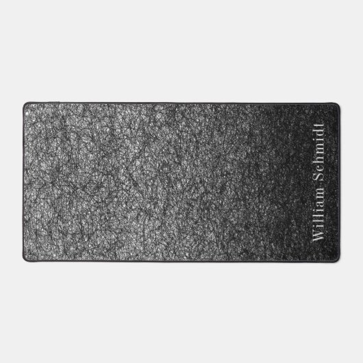 Classy Black Graphite Stift Gezeichnet Schreibtischunterlage (Vorderseite)