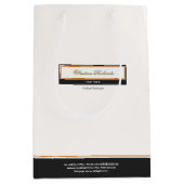 Classy Black Ivory Mittlere Geschenktüte (Vorderseite)