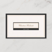 Classy Black Ivory Visitenkarte (Vorderseite)