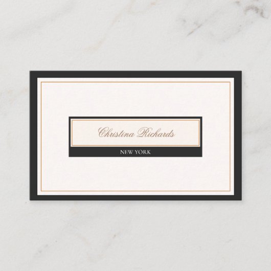 Classy Black Ivory Visitenkarte (Vorderseite)